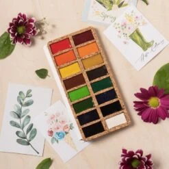 Viviva Watercolour Original 16 Colours Set On Cork Palette -Pencils Artists tumbnail 3b1e84f8 6a19 441a ac7d 06d514cf1073