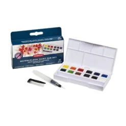 Derwent Watercolour Paint Pan Set 12 Colours -Pencils Artists tumbnail 3ce03f8a c00f 4cc3 8b8f 01d4fd32734e
