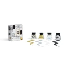Winsor & Newton Drawing Ink Collection 4pc (Black, White & Metallic) -Pencils Artists tumbnail 4319cbde cf7b 443d a6b6 62fe950955d8