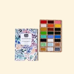 Viviva Watercolour Deluxe 24 Colours Set On Cork Palette