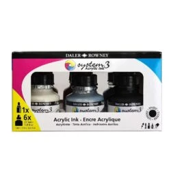 Daler-Rowney Daler Rowney System 3 Acrylic Ink Introduction Set -Pencils Artists tumbnail 569b9bc1 f762 4f17 b29d 33b2f9454cc3