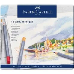 Faber-Castell Goldfaber Aqua Watercolour Pencil Tin 48pc