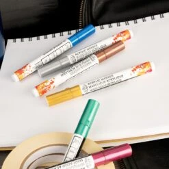 Royal & Langnickel 2mm Reversible Tip Acrylic Markers Metallic Set 6pc -Pencils Artists tumbnail 653931cc cfab 4b3e a89a 94d7ac095553