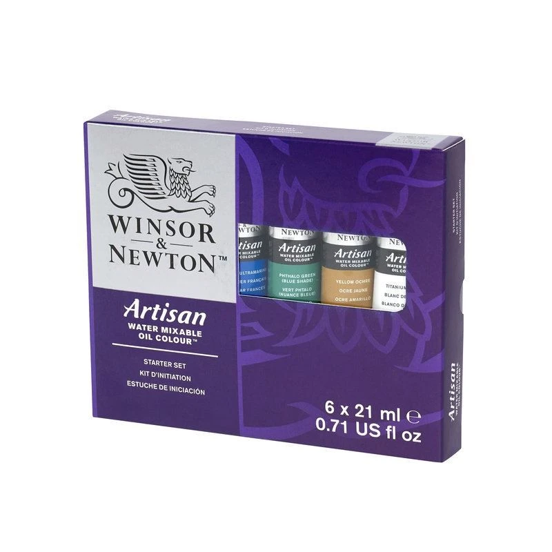 Winsor & Newton Artisan Water Mixable Oil Colour Starter Set 6 X 21ml 2 Winsor & Newton Artisan Water Mixable Oil Colour Starter Set 6 X 21ml - Image 2