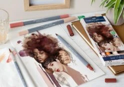 Faber-Castell Goldfaber Aqua Dual Marker Portrait Set 6pc -Pencils Artists tumbnail 69e47dbd 3710 469b 9da0 f11d83bfe34b