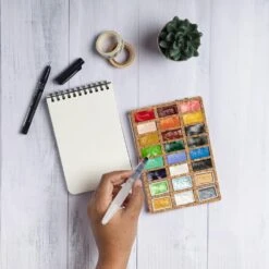 Viviva Watercolour Deluxe 24 Colours Set On Cork Palette -Pencils Artists tumbnail 6ede3723 64b5 4852 a968 0e26a86967a5