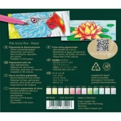 Faber-Castell Pitt Artist Brush Pens Pastel Set Plastic Case 12pc
