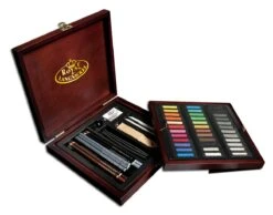 Royal & Langnickel Pastel Art Set In Wood Box 56pc