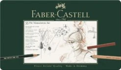 Faber-Castell Pitt Monochrome Tin 33pc
