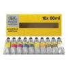 Winsor & Newton Galeria Acrylic Paint Tube Set 10 X 60ml