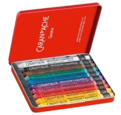 Caran D'Ache Neocolor II Aquarelle Water-Soluble Wax Pastel Set Of 10