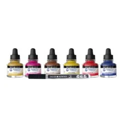 Daler-Rowney Daler Rowney Aquafine Watercolour Ink Set 6 X 29.5ml -Pencils Artists tumbnail 9d51d8a3 cf04 4d7a bbe7 8adbf01c84f6