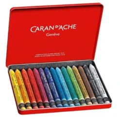 Caran D'Ache Neocolor II Aquarelle Water-Soluble Wax Pastel Set Of 15