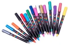 Uni POSCA Paint Markers PC-1MR Set Of 16 Standard Colours