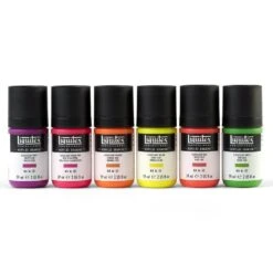 Liquitex Acrylic Gouache Fluorescents Set 6 X 59ml -Pencils Artists tumbnail abd504ca 972e 4da7 9a23 14a062b27a2e