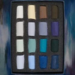 Unison Colour Limited Edition Frosty Winter's Day 16 Half Stick Soft Pastel Set -Pencils Artists tumbnail ae6c5997 216d 4b87 8c8e 52ba943858ff