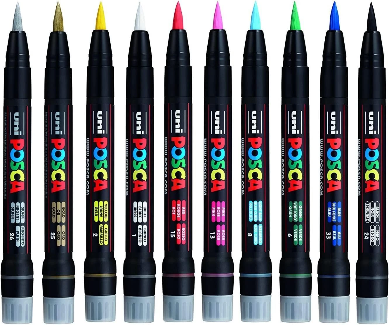 Uni POSCA PCF-350 Markers Standard Colours Set Of 10 1 Uni POSCA PCF-350 Markers Standard Colours Set Of 10