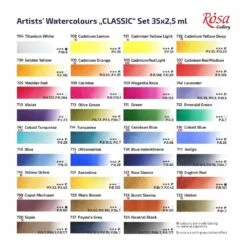 Rosa Gallery Watercolour Paint Classic Tin Set, 35 Whole Pans -Pencils Artists tumbnail af76c0ed 8fab 435b bd73 93d7c7190bb7