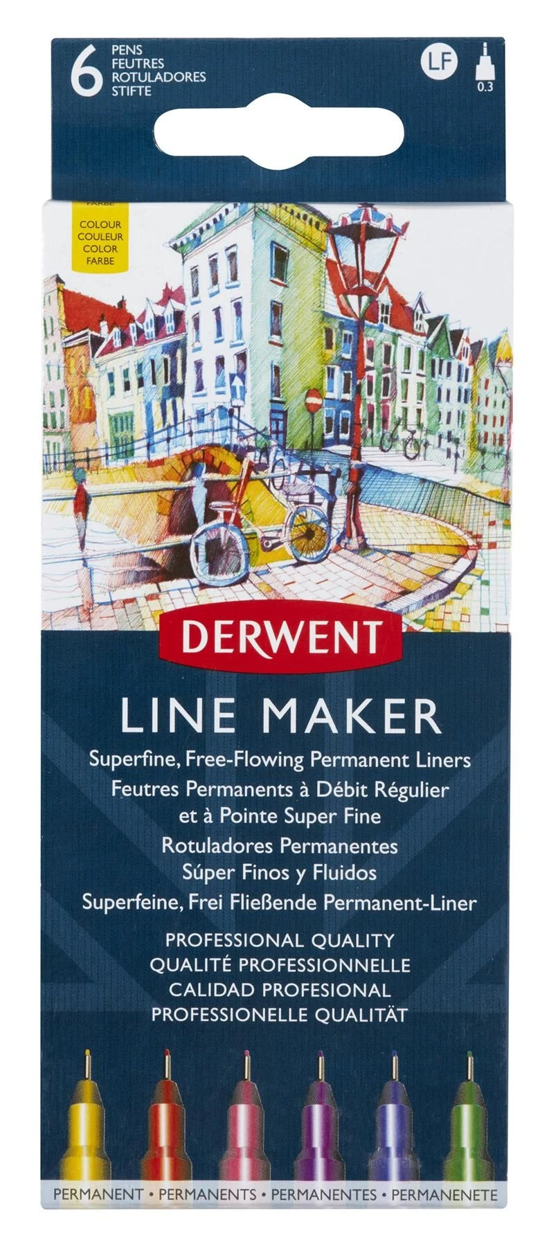 Derwent Line Maker Colour Set Of 6 2 Derwent Line Maker Colour Set Of 6 - Image 2
