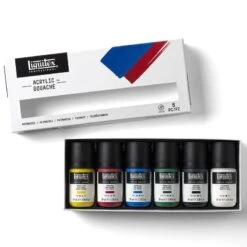 Liquitex Acrylic Gouache Primaries Set 6 X 59ml -Pencils Artists tumbnail aff5c9da 31a3 45a7 a0da d2e28f78b76b