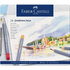 Faber-Castell Goldfaber Aqua Watercolour Pencil Tin 24pc