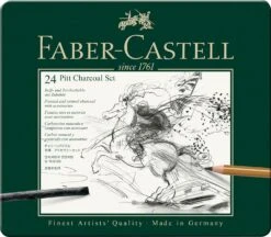 Faber-Castell Pitt Charcoal Tin 24pc