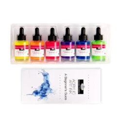 Royal & Langnickel Essentials Acrylic Ink Neon Colours Set 6 X 30ml -Pencils Artists tumbnail c85cec84 fe92 41df 9037 3a8bc1027153