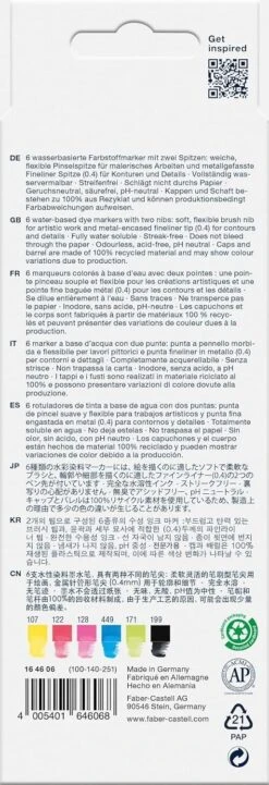 Faber-Castell Goldfaber Aqua Dual Marker Set 6pc