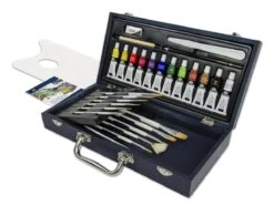 Royal & Langnickel Acrylic Art Set In Wooden Box 35pc