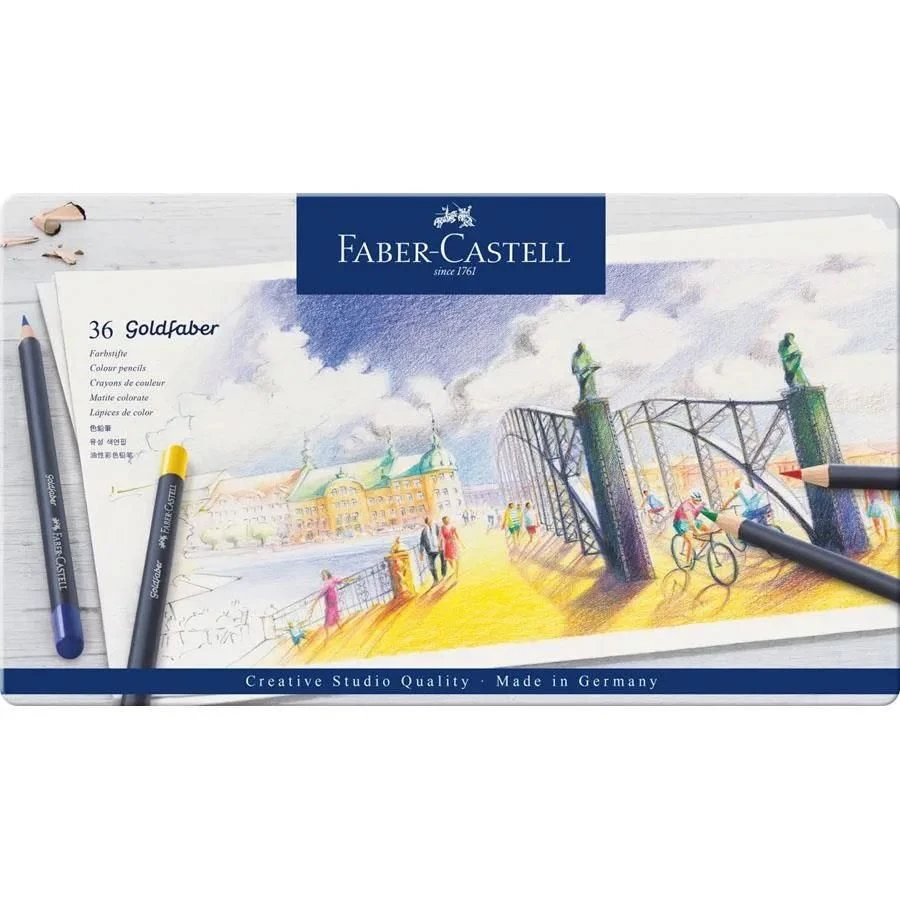 Faber-Castell Goldfaber Colour Pencil Tin 36pc 2 Faber-Castell Goldfaber Colour Pencil Tin 36pc - Image 2