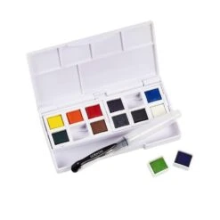 Derwent Watercolour Paint Pan Set 12 Colours -Pencils Artists tumbnail f2aa34b7 8448 4c1a 8ff3 061011d48457