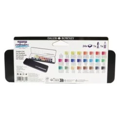 Daler-Rowney Daler Rowney Graduate Watercolour 24 Half Pan Student Set -Pencils Artists tumbnail f6bc1a0a 07e6 41ba a2f4 68e92960fe77